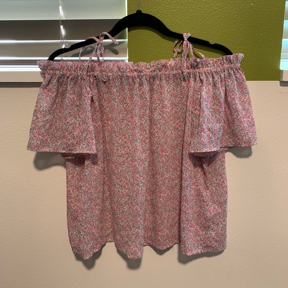 Off the shoulder floral top